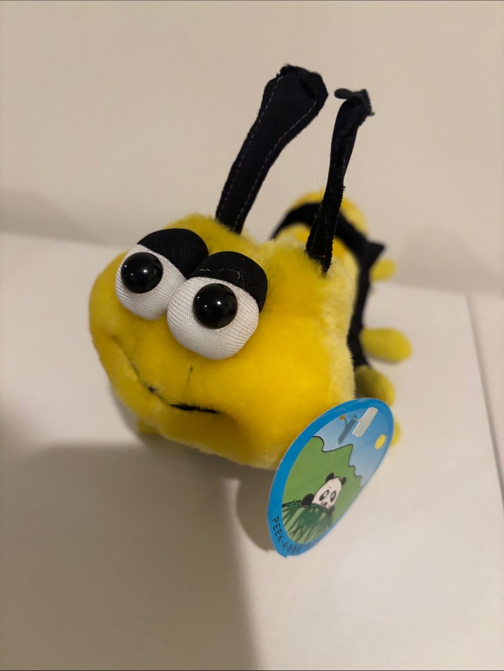 Yellow Plush Caterpillar Stuffed Toy